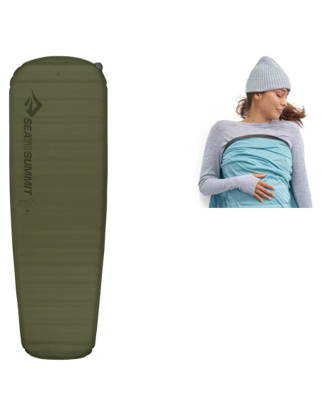 Sistema de Sueño Sea to Summit: Colchón Camp Plus SI y Forro Comfort Blend Sistema de Sueño Sea to Summit: Colchón Camp Plus SI y Forro Comfort Blend