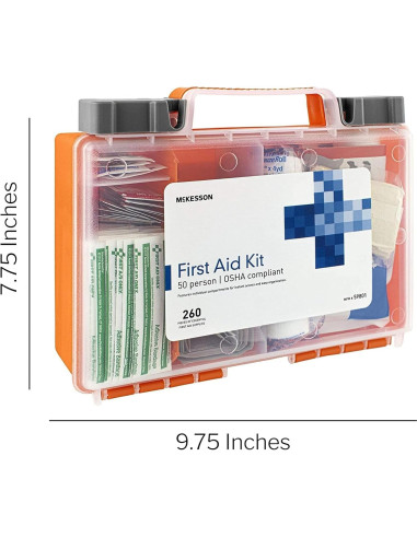 Kit de Primeros Auxilios McKesson 260 Piezas para 50 Personas