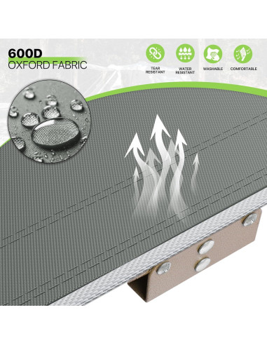 Cama de Camping Plegable Magshion Gris 106.68x32.92 cm 163 kg