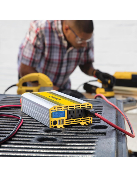 Inversor de Potencia STANLEY PI1000S 1000W 3 Salidas AC USB Inversor de Potencia STANLEY PI1000S 1000W 3 Salidas AC USB