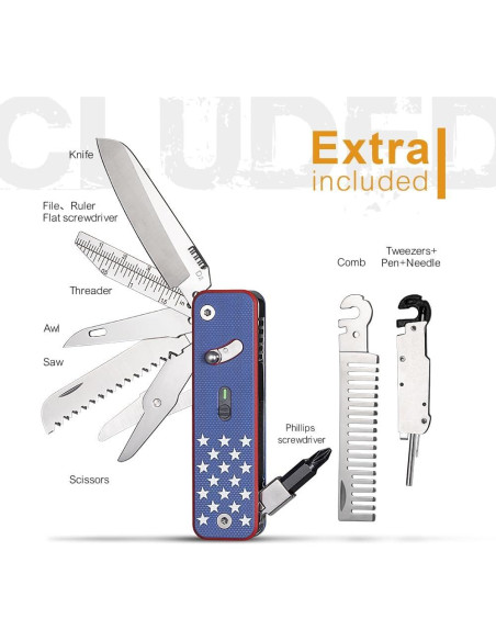 Herramienta Compañera Roxon S503G Modular con 8 Herramientas Herramienta Compañera Roxon S503G Modular con 8 Herramientas
