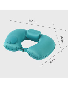 Almohada Inflable Ergonómica Sealjoyous - 2 Piezas para Viaje 2