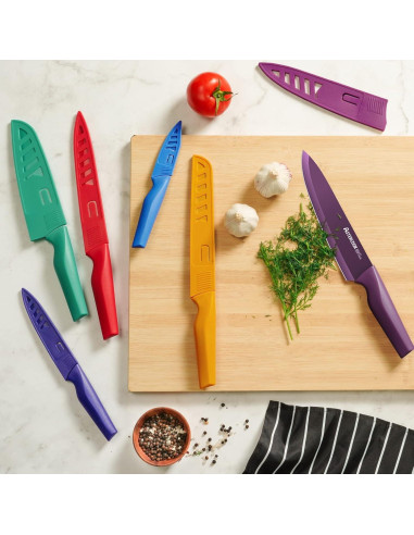 Juego de cuchillos de cocina Astercook 12 piezas acero inoxidable