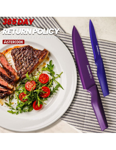 Juego de cuchillos de cocina Astercook 12 piezas acero inoxidable
