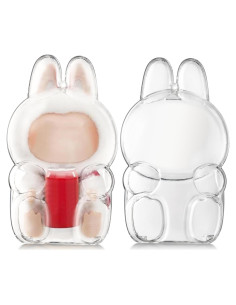 Llave de bolsa transparente LABUBU para muñeca - Acrílico 17.8x17.8x10.2 cm