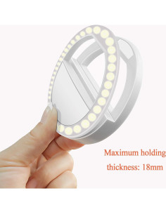 Luz de Anillo para Selfie XINBAOHONG Recargable 36 LED 2