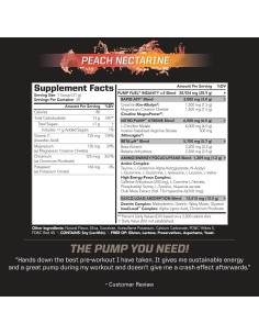 PMD Sports Pump Fuel Ultra Estímulo Medio 30 Porciones Nectarina 2