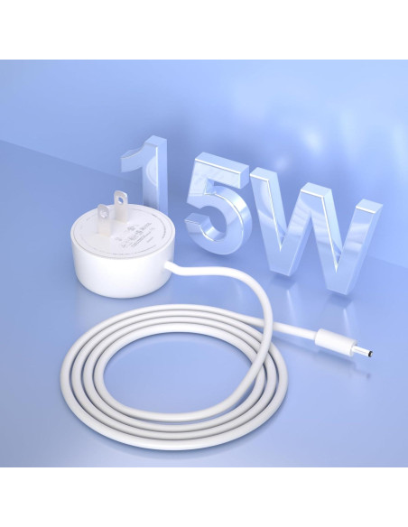 Adaptador de Corriente 15W Compatible con Google Nest Hub y WiFi Adaptador de Corriente 15W Compatible con Google Nest Hub y WiFi