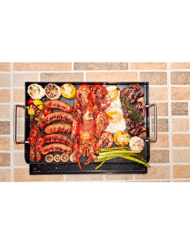 Plancha Antiadherente Uniflasy de Hierro Fundido 63.5x40.6cm