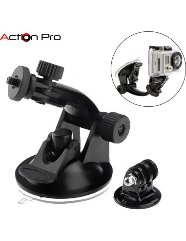 Soporte de Ventosa para Coche Action Pro ACP042 - Compatible con GoPro y Cámaras de Acción