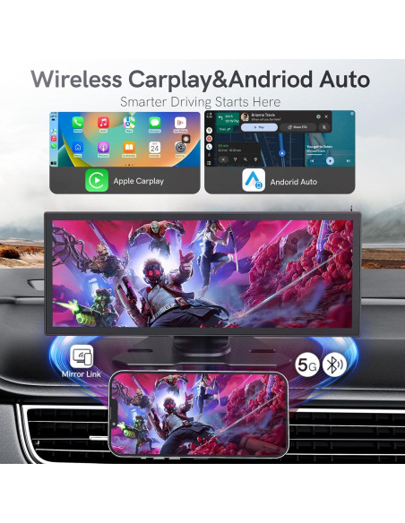 Pantalla Portátil CarPlay COOCOM 11.26" con Cámara 4K Pantalla Portátil CarPlay COOCOM 11.26" con Cámara 4K