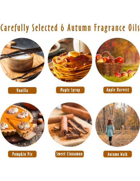 Set de Aceites Esenciales de Otoño MitFlor 10ml x 6 Aromas Set de Aceites Esenciales de Otoño MitFlor 10ml x 6 Aromas