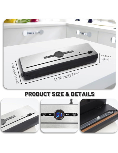 Selladora al Vacío VNIMTI JHNIT-VS-2505075P01 70Kpa Doble Sello