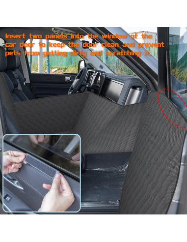 Funda de Asiento para Perros RUIANTE SUV Negro Universal