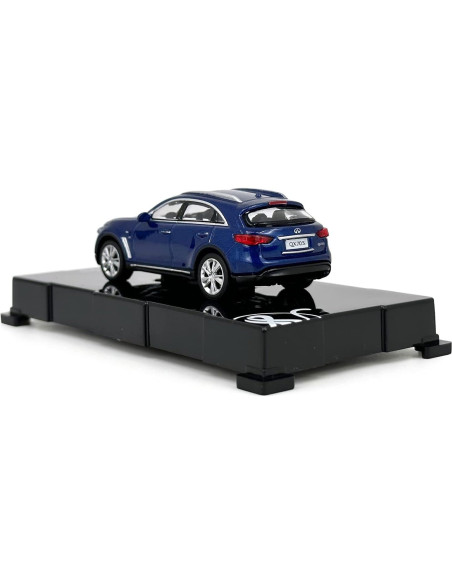 Coche Diecast Infiniti QX70S 1/64 para colección Azul Coche Diecast Infiniti QX70S 1/64 para colección Azul