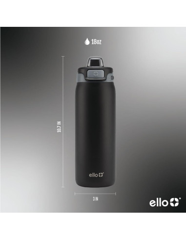 Botella de Agua Ello Kids Pop & Fill 532ml Acero Inoxidable