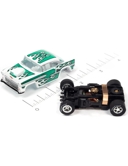 Coche Slot Auto World R35 1955 Chevy Bel Air Verde/Blanco Coche Slot Auto World R35 1955 Chevy Bel Air Verde/Blanco