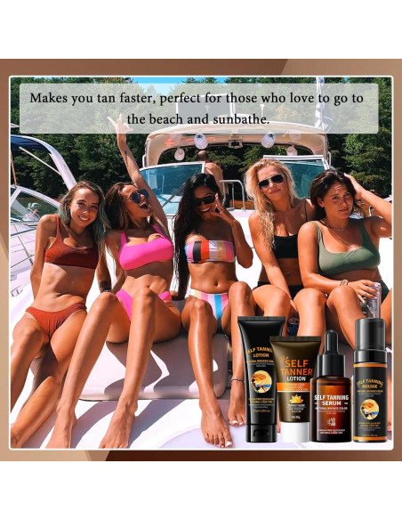 Kit de Bronceado Sin Sol LZYLLS - 4 Piezas para Hombres y Mujeres Kit de Bronceado Sin Sol LZYLLS - 4 Piezas para Hombres y Mujeres