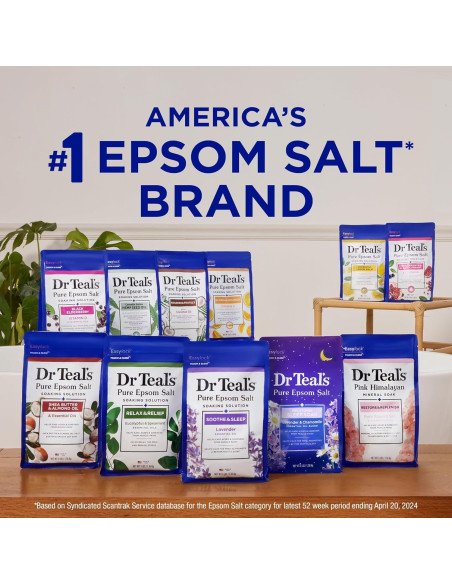 Baño de Sal de Epsom Puro Dr Teal's 1.36 kg con Vitamina C Baño de Sal de Epsom Puro Dr Teal's 1.36 kg con Vitamina C