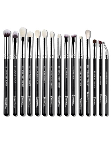 Conjunto de 15 brochas de maquillaje Bueart Design pelo natural