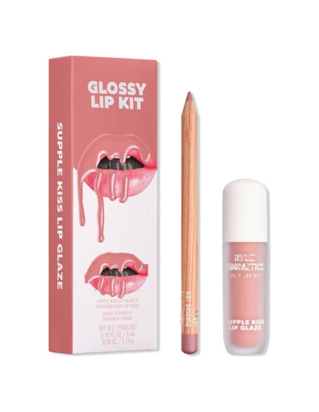 Kit de Labios Brillantes Kylie - Lápiz y Glaseado Rosa Nude Kit de Labios Brillantes Kylie - Lápiz y Glaseado Rosa Nude