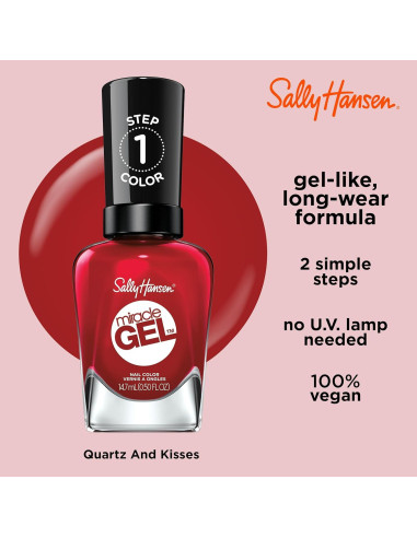 Esmalte de Uñas Sally Hansen Miracle Gel 14.79 ml Rojo Rapsodia