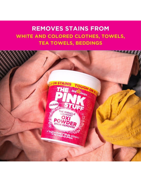 Polvo Quitamanchas Rosa Oxi Stardrops 1kg para Ropa de Color Polvo Quitamanchas Rosa Oxi Stardrops 1kg para Ropa de Color