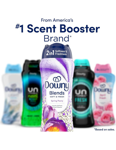 Perlas Downy Blends 2 en 1 910 g - Fragancia Peonía Primavera