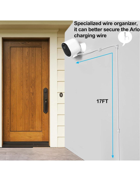 Paquete de 3 Cables de Carga Magnéticos Arlo Pro 3 y Ultra 5.2m Paquete de 3 Cables de Carga Magnéticos Arlo Pro 3 y Ultra 5.2m