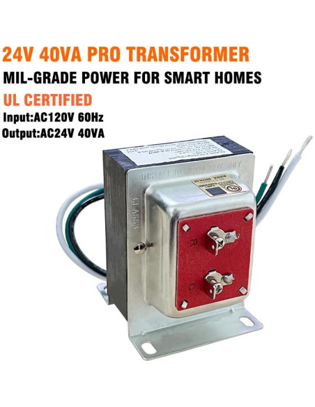Transformador de Timbre 24V 40VA YUNFOOK - Listado UL Transformador de Timbre 24V 40VA YUNFOOK - Listado UL
