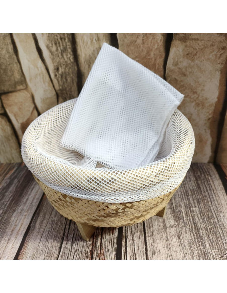 Cesta de Vapor de Arroz Pegajoso de Bambú 16.5 cm - Hecha a Mano Cesta de Vapor de Arroz Pegajoso de Bambú 16.5 cm - Hecha a Mano