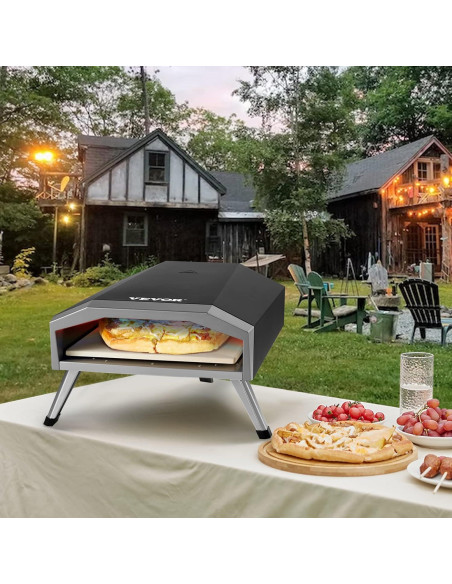 Horno de Pizza de Gas Propano VEVOR 13 Pulgadas Portátil Horno de Pizza de Gas Propano VEVOR 13 Pulgadas Portátil