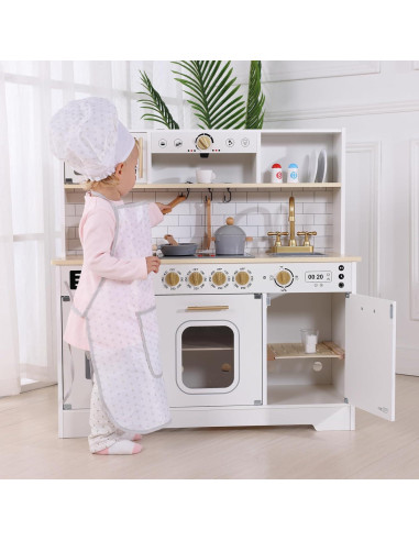 Conjunto de Cocina de Madera TOOKYTOY para Niños 4-8 Años