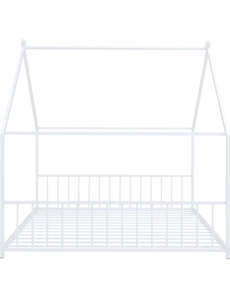 Cama Montessori Zentrava Blanca Completa con Techo y Cabecera Cama Montessori Zentrava Blanca Completa con Techo y Cabecera