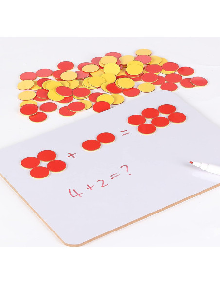 Contadores Matemáticos Mr. Pen 100 pcs Rojos y Amarillos Contadores Matemáticos Mr. Pen 100 pcs Rojos y Amarillos