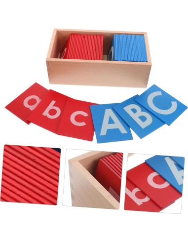 Conjunto de Tablero de Alfabeto Montessori BESPORTBLE 22x11cm