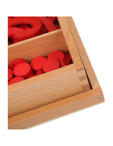 Material Didáctico Montessori Números y Contadores - 55 Piezas Material Didáctico Montessori Números y Contadores - 55 Piezas