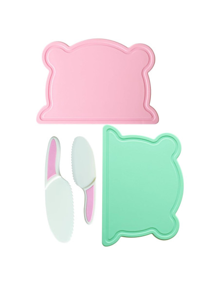Juego de cuchillos de cocina para niños con tabla de cortar Juego de cuchillos de cocina para niños con tabla de cortar
