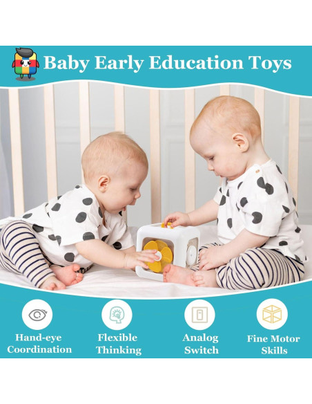Cubo de Actividades Montessori ZLHPJY para Niños 1-3 Años Cubo de Actividades Montessori ZLHPJY para Niños 1-3 Años
