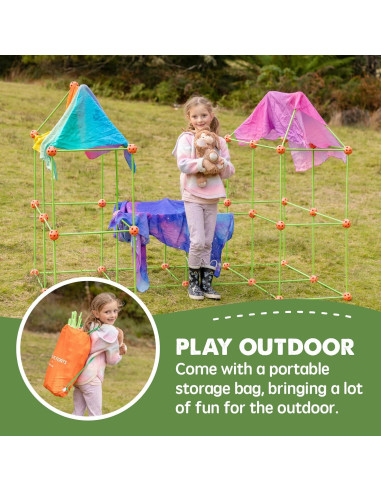 Kit de Construcción de Fortalezas Tiny Land 130 Piezas para Niños