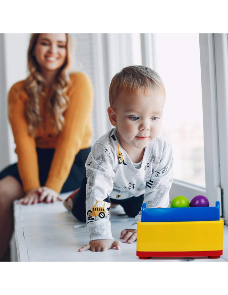 Juego de Popper de Pelotas Bambiya con Martillo Musical - Juguete para Bebés de 12 Meses a 3 Años Juego de Popper de Pelotas Bambiya con Martillo Musical - Juguete para Bebés de 12 Meses a 3 Años