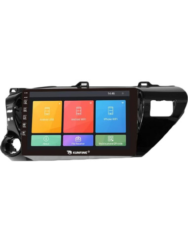 Estéreo GPS Android 10" Kunfine para Toyota Hilux 2015-2020