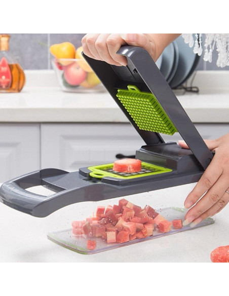 Cortador de Verduras 14-en-1 XiongDaFaFa - Acero Inoxidable, 33 cm Cortador de Verduras 14-en-1 XiongDaFaFa - Acero Inoxidable, 33 cm
