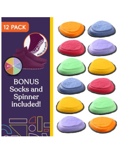 Piedras de Paso Suministros Especiales Multicolor 12 Piezas 2