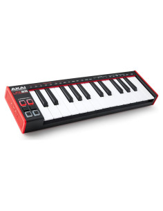 Controlador MIDI USB AKAI LPK25 - 25 Teclas Sintéticas, Negro