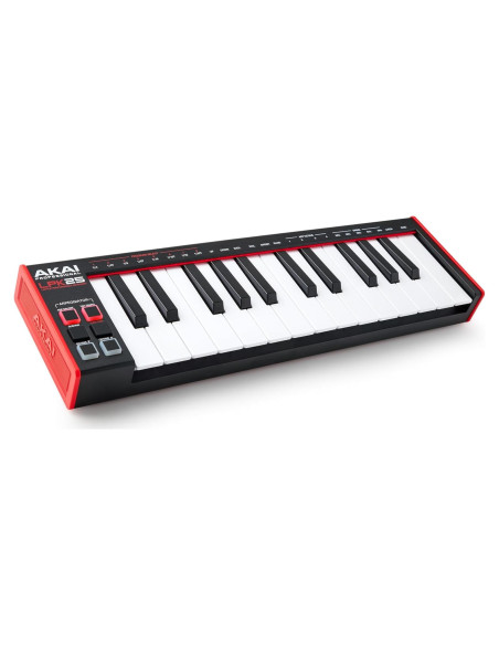 Controlador MIDI USB AKAI LPK25 - 25 Teclas Sintéticas, Negro Controlador MIDI USB AKAI LPK25 - 25 Teclas Sintéticas, Negro