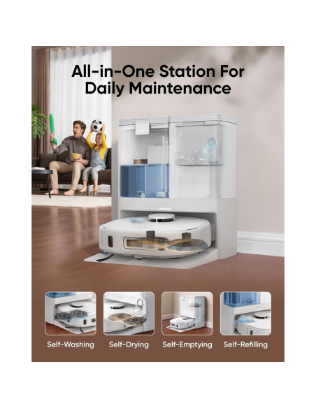 Robot Aspirador eufy X10 Pro Omni Blanco + Kit Reemplazo Robot Aspirador eufy X10 Pro Omni Blanco + Kit Reemplazo