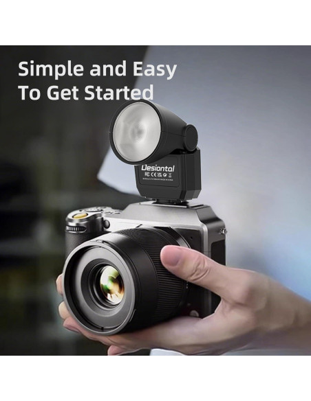 Mini Flash Speedlite Desiontal GN8 6200K para Cámaras Mini Flash Speedlite Desiontal GN8 6200K para Cámaras