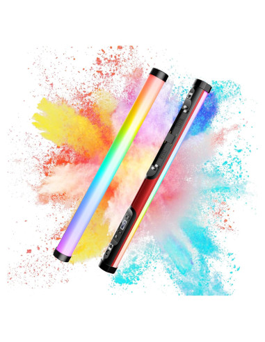 Luz de Video LED RGB GVM BD25R 25W 60.96cm 12 Efectos