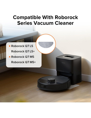 Aspiradora y Mopa Robot Roborock Q7 M5 Blanca + 2 Paños Microfibra